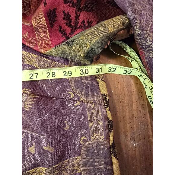 Maggie Barnes Button Up Jacket Woman Size 22 Red Brown Design SZ 34 Read - Picture 6 of 7